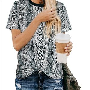 Snakeskin T shirt